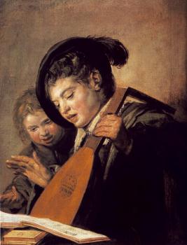 Frans Hals : Two Boys Singing